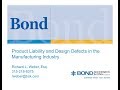 Product Liability in the Manufacturing Industry