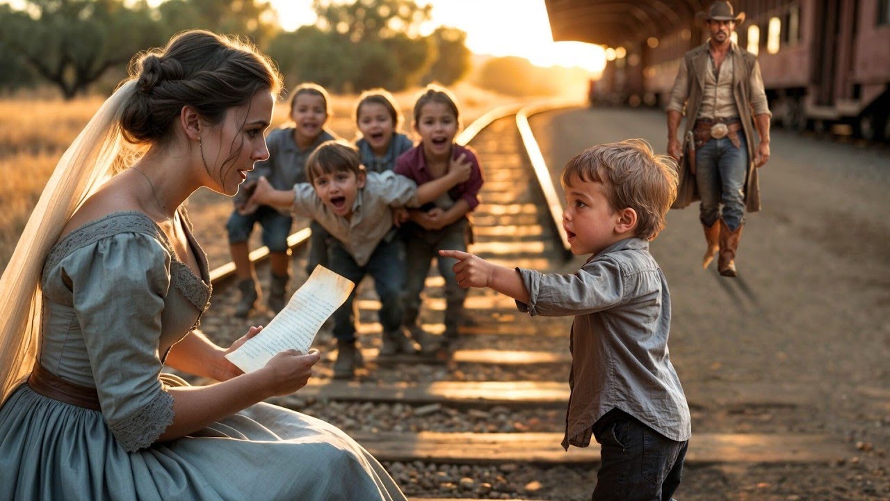Niemand nahm die weinende Braut am Bahnhof – bis der Sohn eines Ranchers rief: „Das ist meine Mama“