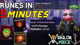 Runes Explained Simple In 5 Minutes! | Sailor Piece