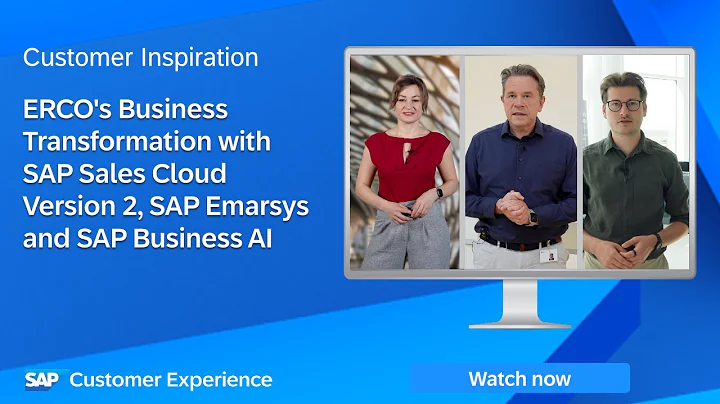 ERCO's Business Transformation with SAP Sales Cloud Version 2, SAP Emarsys and SAP Business AI