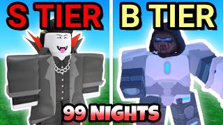 *NEW* ALL 5 STAR CLASSES TIER LIST 99 Nights In The Forest, Cyborg, Vampire #roblox