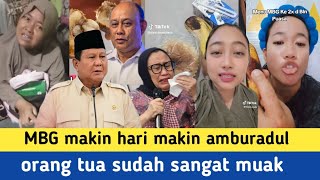 MBG MAKIN AMBURADUL!! ORANG TUA MURID SUDAH MUAK