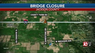 Sandstone Road bridge over I-94 closed for maintenance