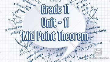 Grade 11 Lesson 11 Mid Point Theorem in English | English Medium | O/L | Maths | ගණිතය