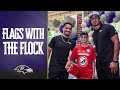 Ravens, Families Paint Flags With the Flock | Baltimore Ravens