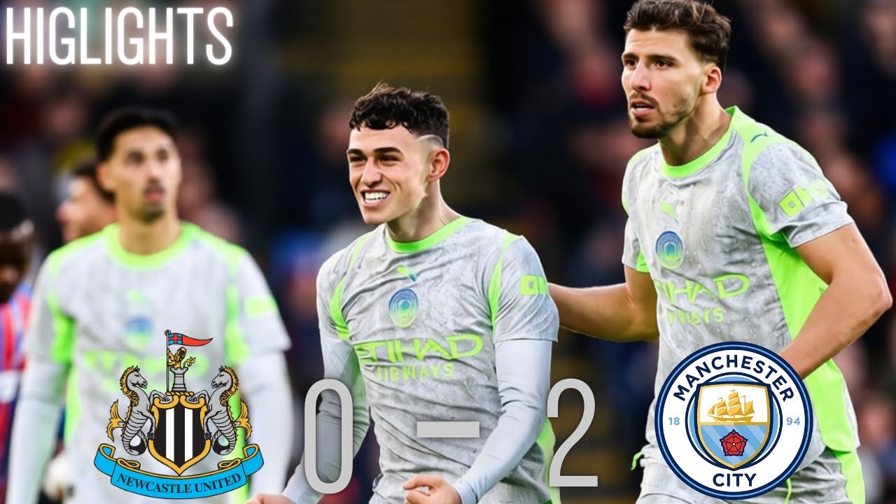Newcastle United vs Manchester🔥 City (0-2) Match Summary | English League Cup - Semi-final First Leg