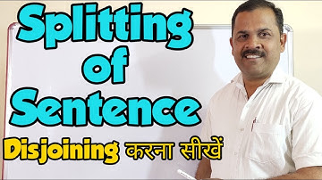 Splitting of sentence (by Giri Sir Tutorial )