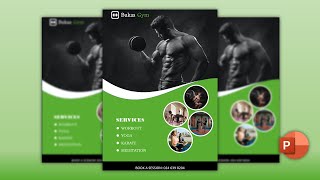 How to Create Gym Poster in PowerPoint Poster Template Design