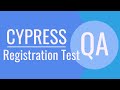Обзор Cypress | Cypress Automation для новичков | Cypress урок Registration Test