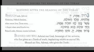 Blessings Before and After the Reading of Torah