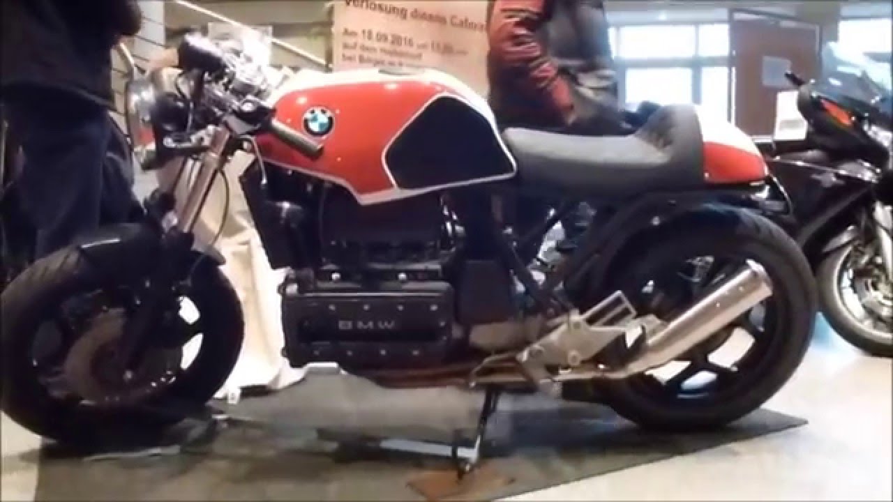 BMW K100 ''CafeRacer'' Flat-Four 987 cm³ 90 Hp 215 Km/h 133 mph - YouTube