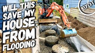 How To Install A Dry Well Drainage System // Start To Finish