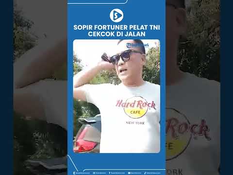 Sopir Fortuner Pelat TNI Cekcok di Jalan