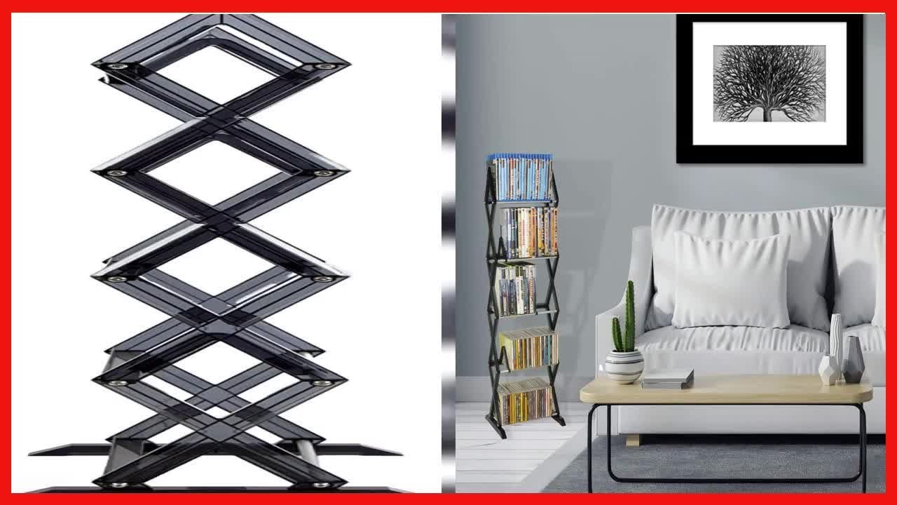 Atlantic Mitsu 5-Tier Portable Media Storage Rack – Protects ...