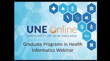 Webinar: UNE Online Graduate Programs in Health Informatics