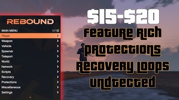 *UPDATED* REBOUND MOD MENU SHOWCASE | GTA ONLINE