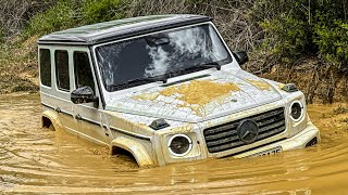 Taking the G-Class for a SWIM!😱 EXTREME Off-Road NEW 2025 Electric G Class G580 Electric! 4k