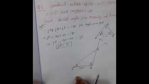 CLASS-7TH MATHS CHAPTER-10 PRACTICAL GEOMETRY EXERCISE-10.4 Q.NO. 2