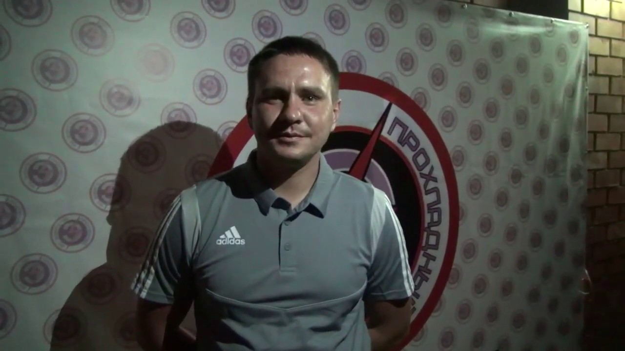 Главный тренер СК Астрахань Максим Потапов. Интервью после матча с Энергетиком