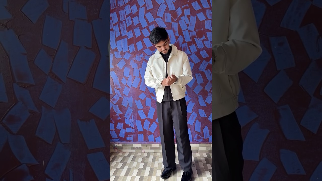 White Leather Jacket 🤍.