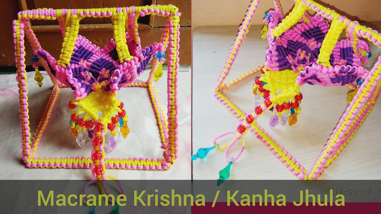Macrame Krishna / Kanha Jhula || Full Part || How To Make Krishna Jhula ...