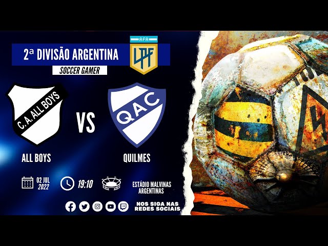 Jogos Quilmes ao vivo, tabela, resultados