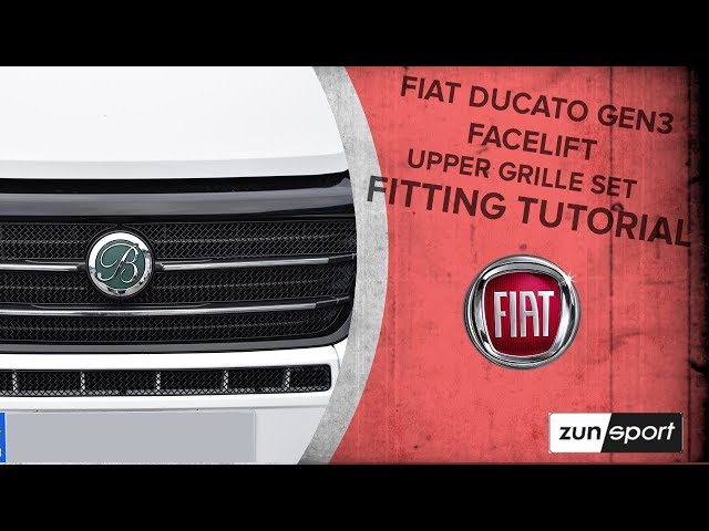 Fiat Ducato Gen3 Facelift Upper Grille Set Fitting Tutorial 
