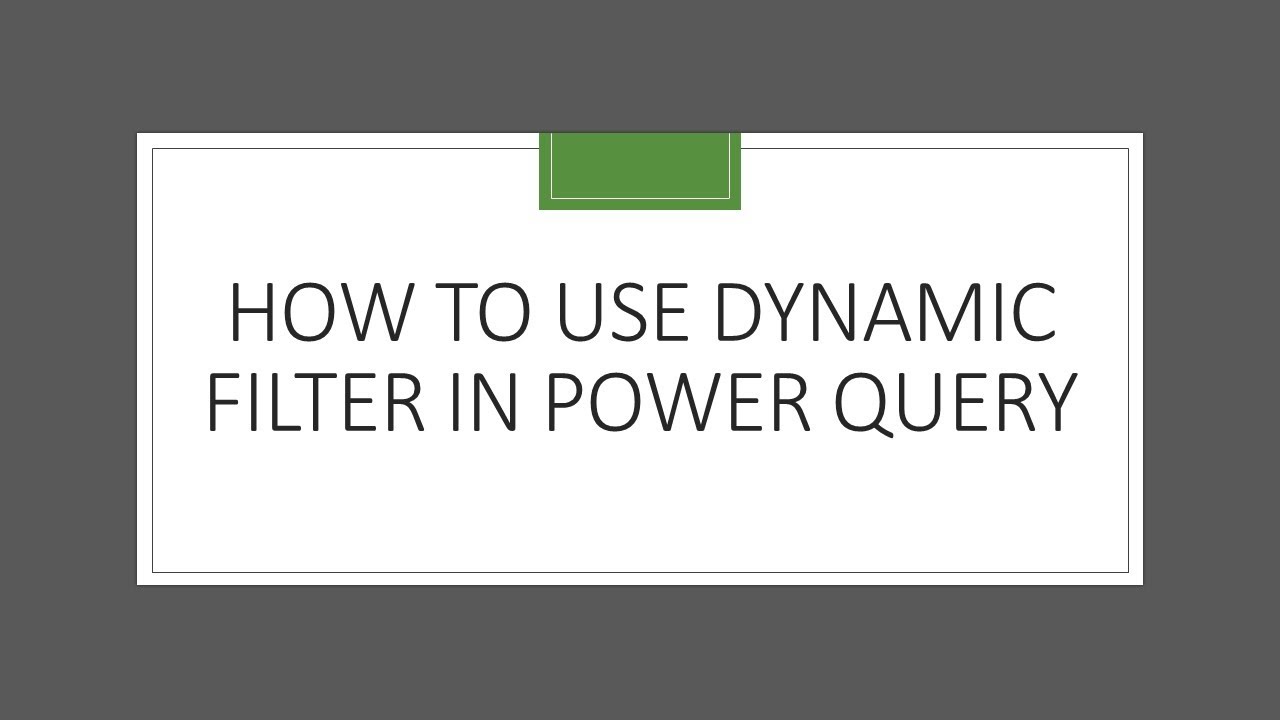 How To Use Filters In Power Query Excel Power Query Excel Power