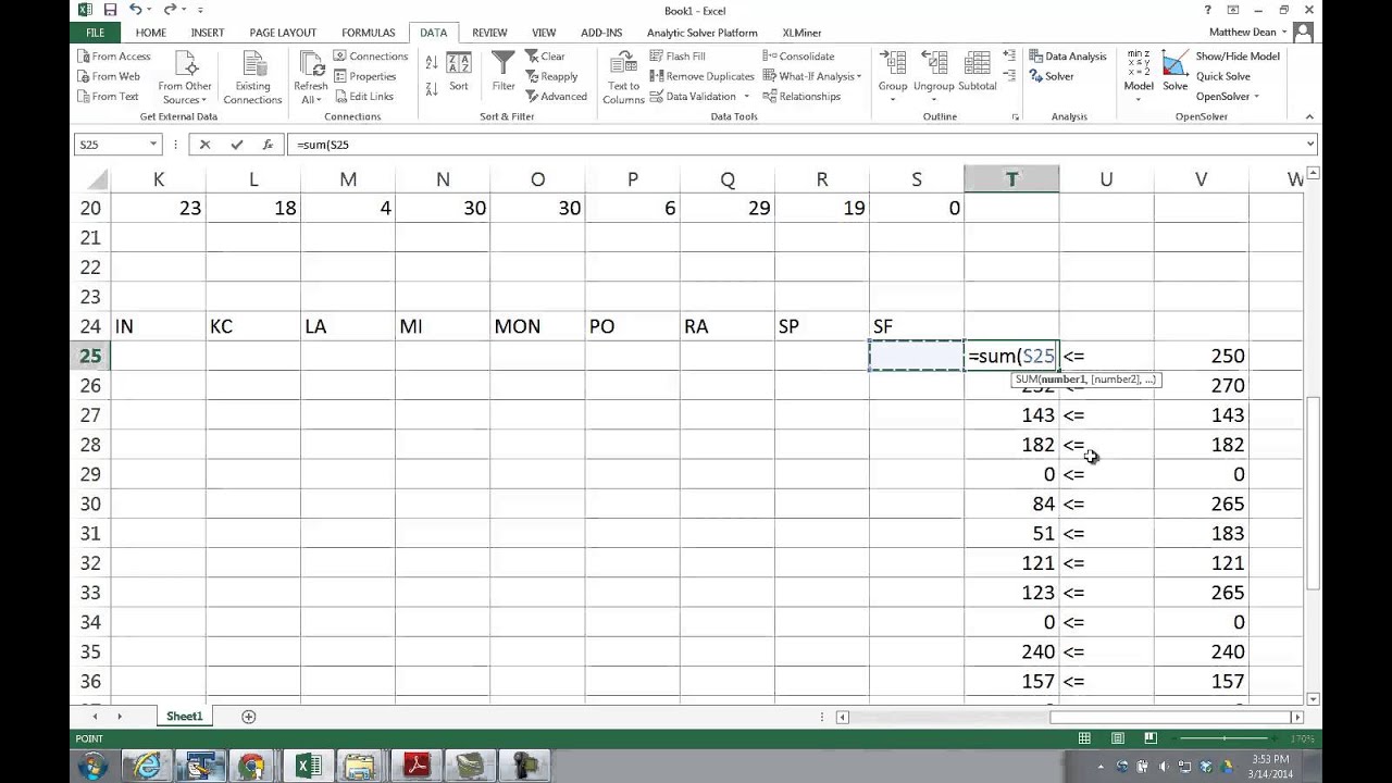binary option in excel solver