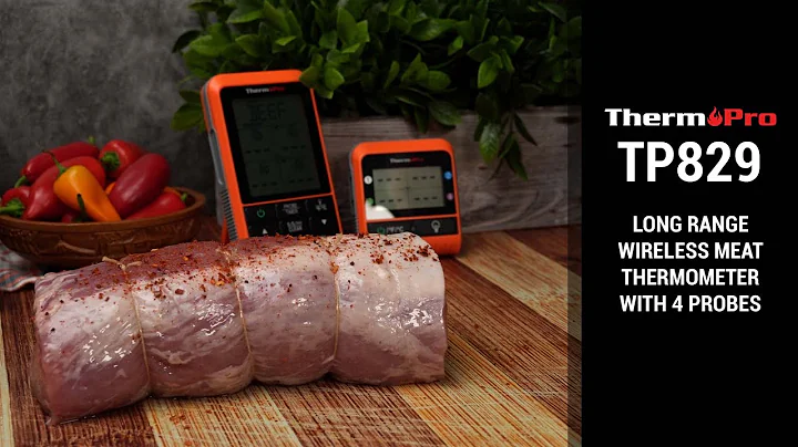 ThermoPro TP829 — Super Long Range Wireless Meat Thermometer with 4 Probes