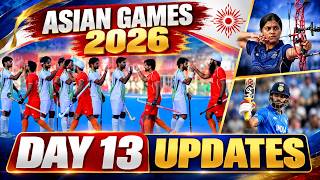 Asian Games 2026 Day 13 LIVE : India’s Big Wins! Hockey, Cricket, Archery, Wrestling & More