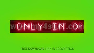Use Trolleys Only in Designated Areas Scrolling Red Dot Matrix LED Text Animation on Green Screen Se