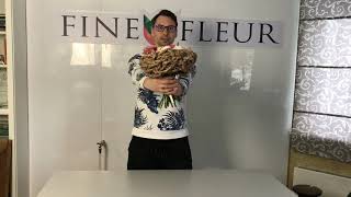 картинка: Крутой каркас для букета из крафт бумаги.