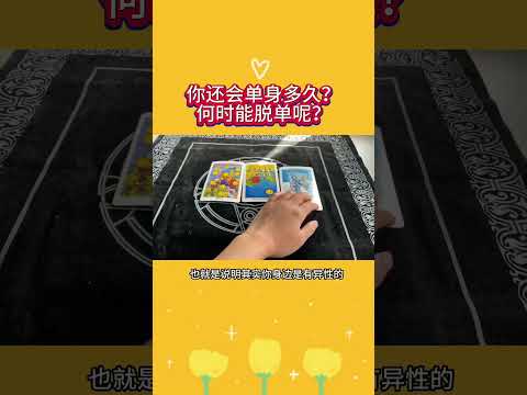 你還會單身多久？何時能脫單呢？#塔羅 #情感 #佔い