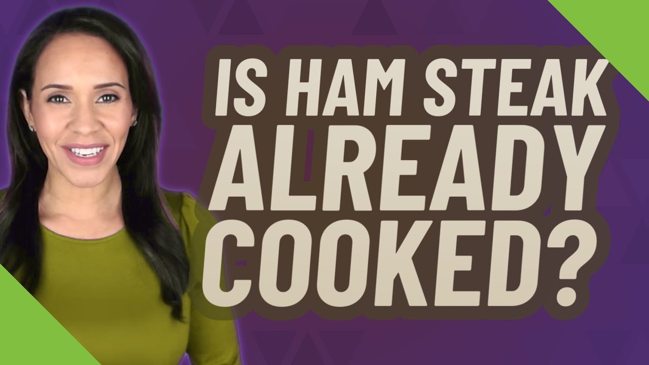 Is ham steak already cooked? - YouTube