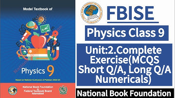 Class 9 Physics Unit 2 Complete Exercise | New Syllabus 2024|LearnOnlineWithAnum