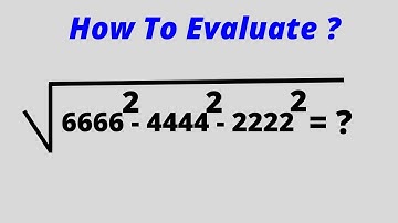A Nice Math Problem | Calculators Not Allowed | Olympiad Mathematics.