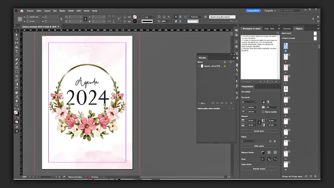 Criando agendas no InDesign - Clube do Design PRO