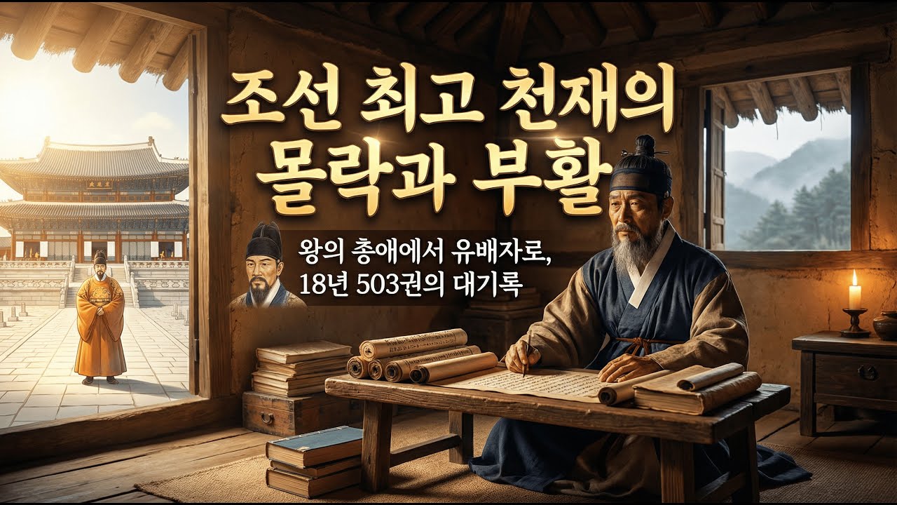 [반만년한국사] 왕의 총애를 받던 천재, 하루아침에 죄인이 되다 | 18년 유배에서 503권을 쓴 남자, 다산 정약용, 조선 최고 천재의 몰락과 부활ㅣ