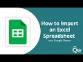 Import an Excel Spreadsheet into Google Sheets