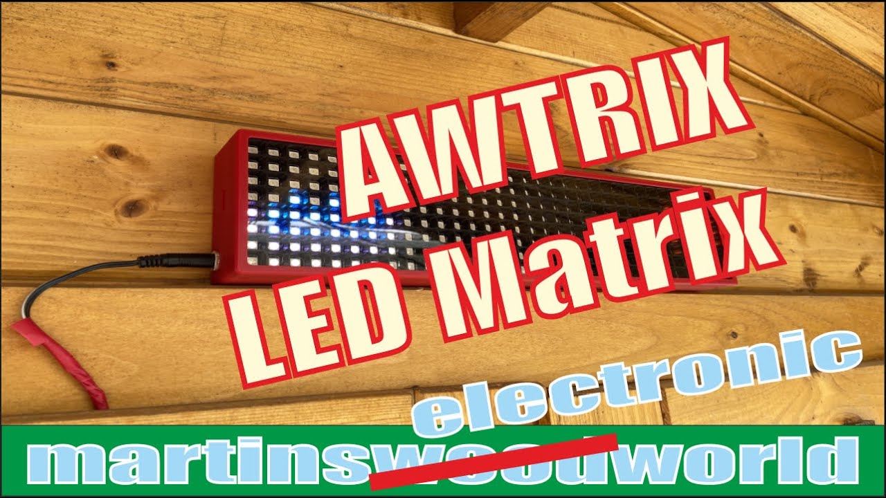 AWTRIX LED Matrix Display | Aufbau | Programmierung | Tutorial - YouTube
