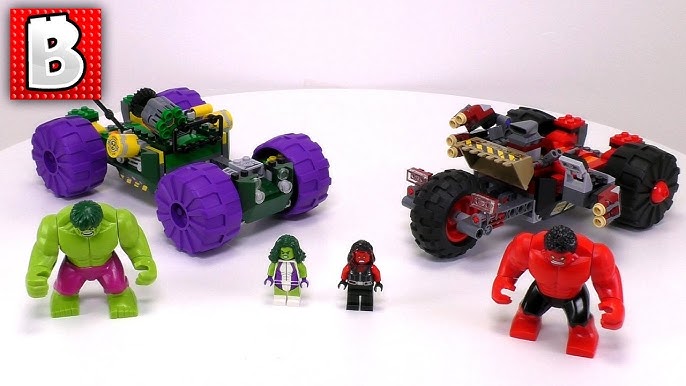 Hulk vs Red Hulk 💥 lego Superhero 🔴 Lego Stop Motion Animation 