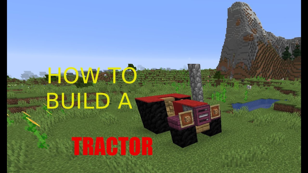 ⛏️ Minecraft tutorial How to build a tractor 🚜