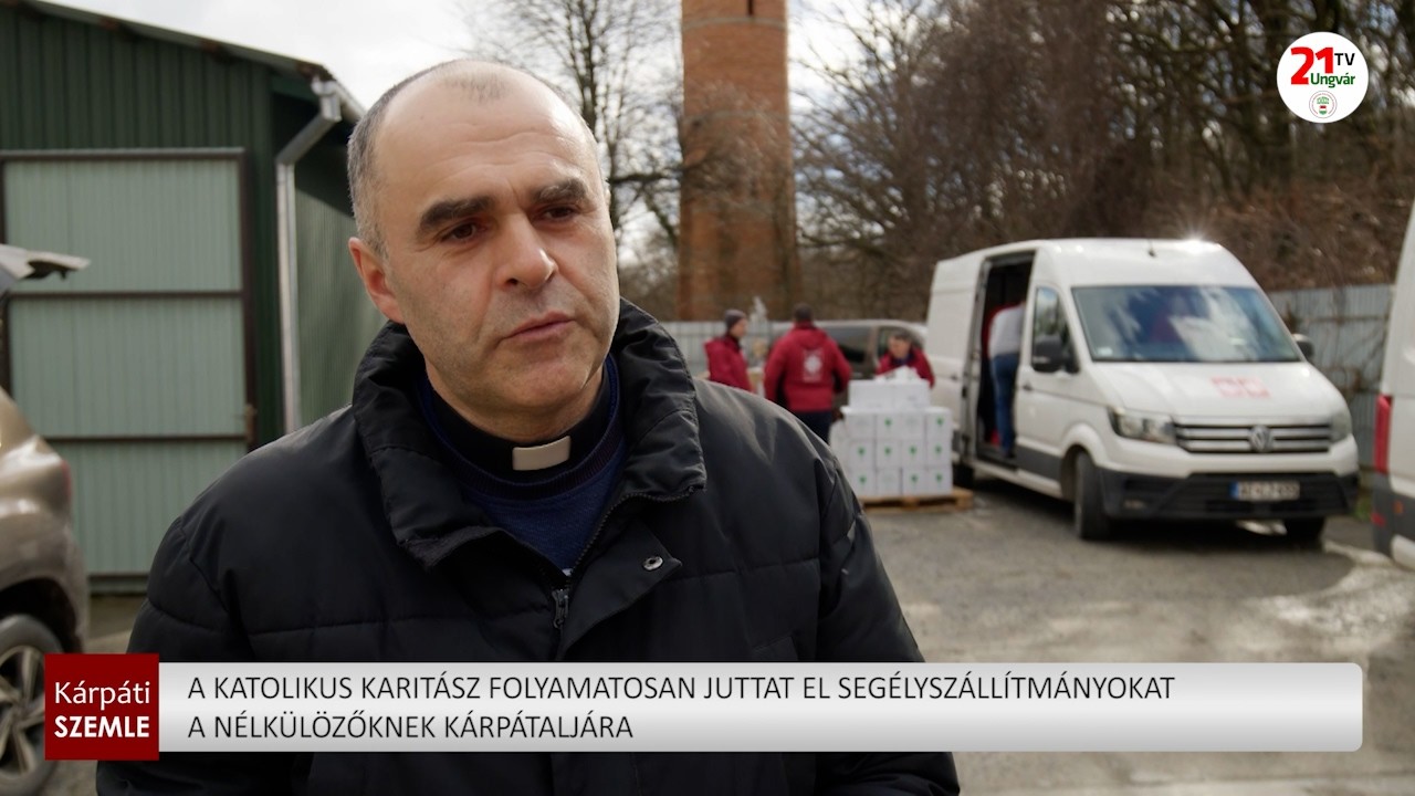 A Katolikus Karitász folyamatosan juttat el segélyszállítmányokat a nélkülözőknek Kárpátaljára