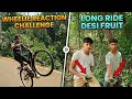 WHEELIE REACTION CHALLENGE Gone Wrong? 😱 (Desi Fruit Long Ride Vlog) 🔥 #longride 