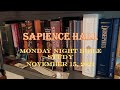 Monday Night Bible Study November 15, 2021