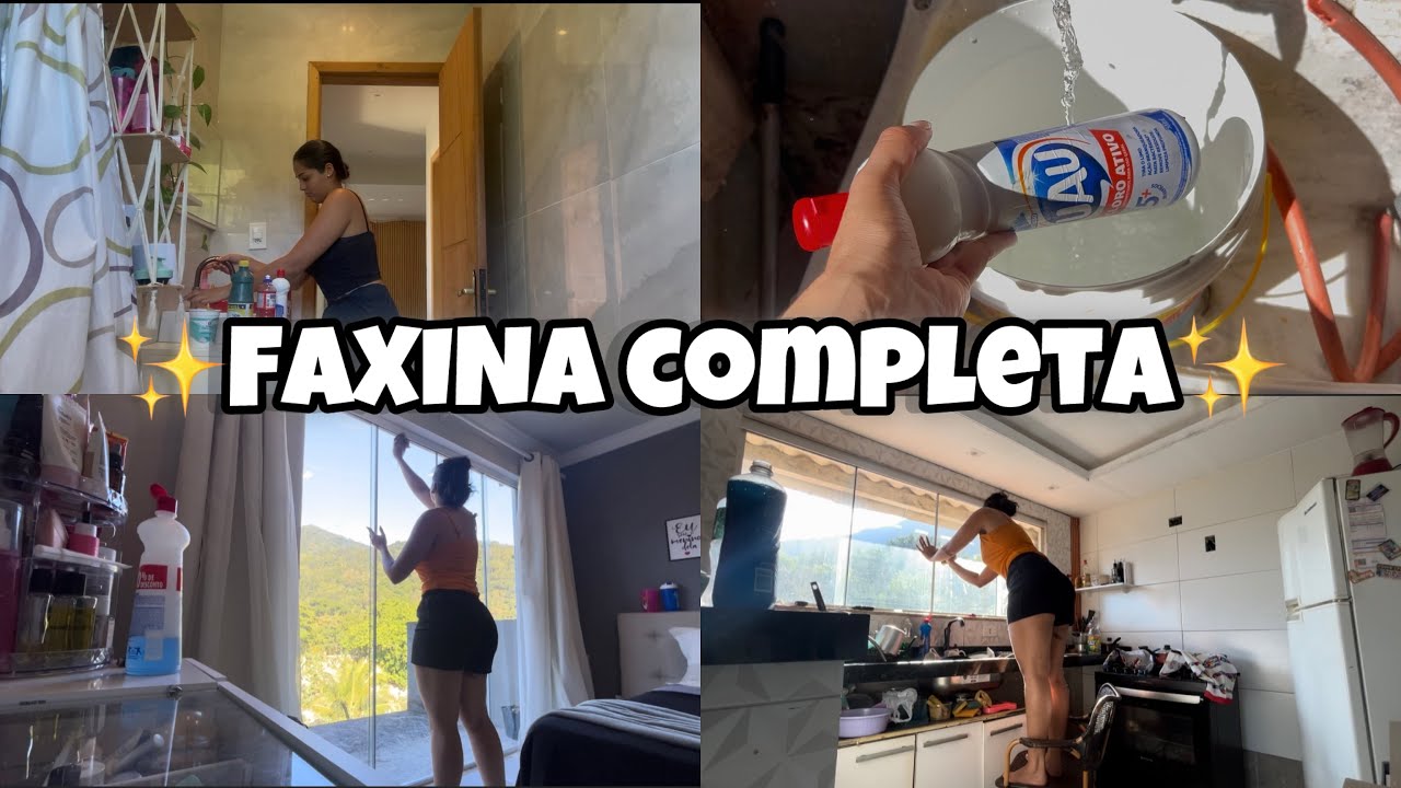 2Dias de faxina| Limpei os vidros | Lavei a cortina da cozinha | Tudo bem limpinho 🤌🏼✨
