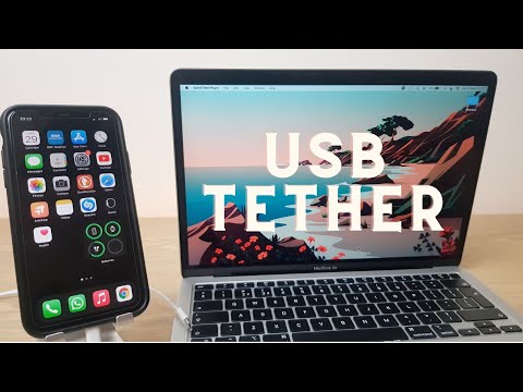 How To USB Tether iPhone and MacBook - Hotspot - M1