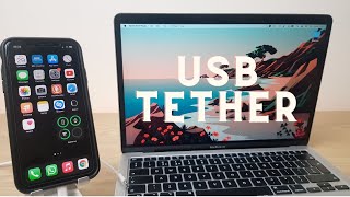 How To USB Tether iPhone and MacBook - Hotspot - M1