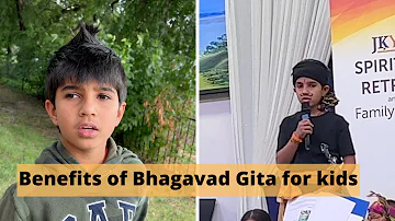 Shiva (9yrs) chanting Bhagavad Gita shlokas | Benefits of learning Bhagavad Gita shlokas for kids